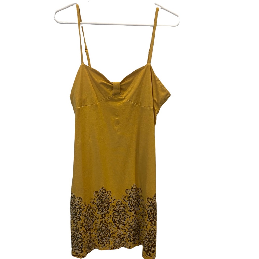 INC International Concepts Women’s Sundress Size L Gold & Black